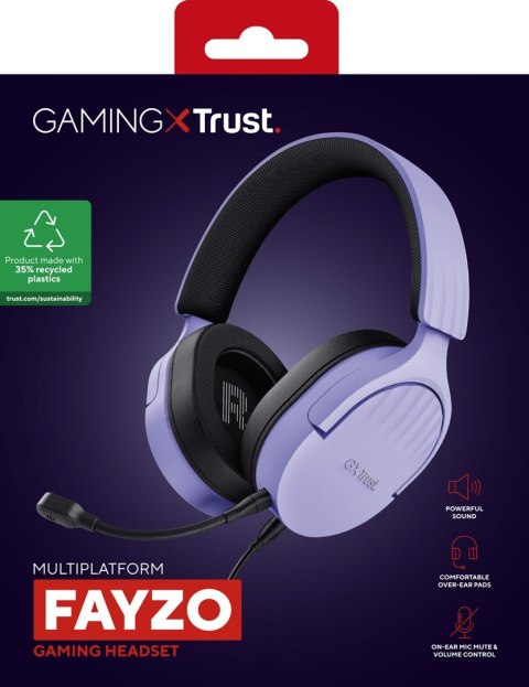 Słuchawki TRUST GXT489P FAYZO PURPLE