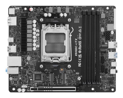 Asrock DeskSlim X600 Czarny AMD X600 Gniazdo AM5