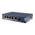 BCS BCS-L-SP0401G-1SFP-M przełącznik sieciowy Zarządzany Fast Ethernet (10/100) Obsługa PoE