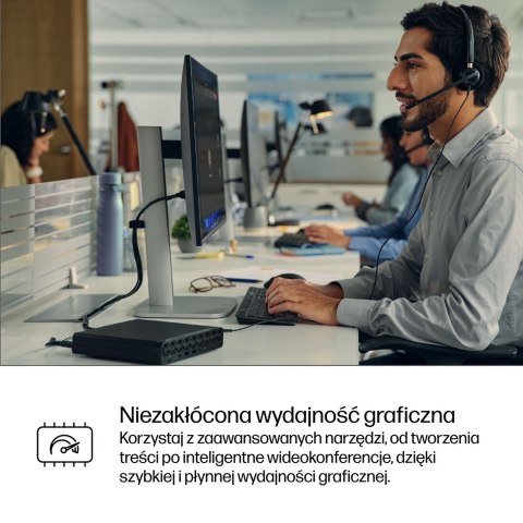 HP ProDesk 4 G1i AI PC Intel Core Ultra 5 225T 16 GB DDR5-SDRAM 512 GB SSD Windows 11 Pro Mini PC Czarny