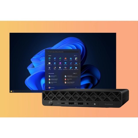 HP ProDesk 4 G1i AI PC Intel Core Ultra 5 225T 16 GB DDR5-SDRAM 512 GB SSD Windows 11 Pro Mini PC Czarny
