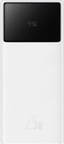 Powerbank Baseus EnerFill FP41 30000mAh 22.5W z kablem Baseus Simple USB-A - USB-C 3A 30cm - biały