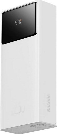 Powerbank Baseus EnerFill FP41 30000mAh 22.5W z kablem Baseus Simple USB-A - USB-C 3A 30cm - biały