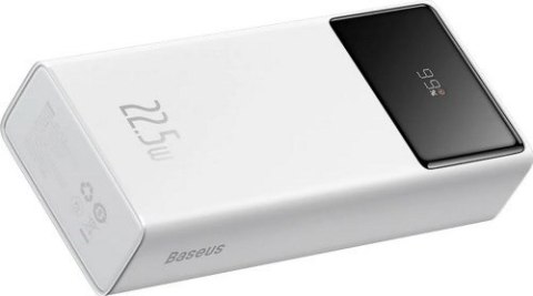 Powerbank Baseus EnerFill FP41 30000mAh 22.5W z kablem Baseus Simple USB-A - USB-C 3A 30cm - biały