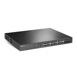 TP-Link JetStream TL-SG3428XPP-M2 przełącznik sieciowy Zarządzany L2+ 2.5G Ethernet (100/1000/2500) Obsługa PoE 1U Czarny