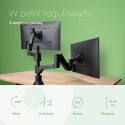 Uchwyt do monitorów R-Go Tools R-Go Monitorarm 0"-32" 2TFT Max.9KG Caparo 4 Gasfeder sidabrinis