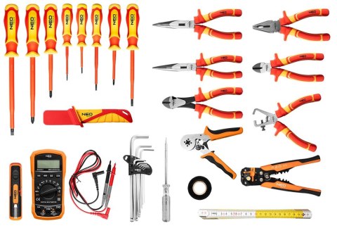 NEO TOOLS Plecak elektryka 31 elementów