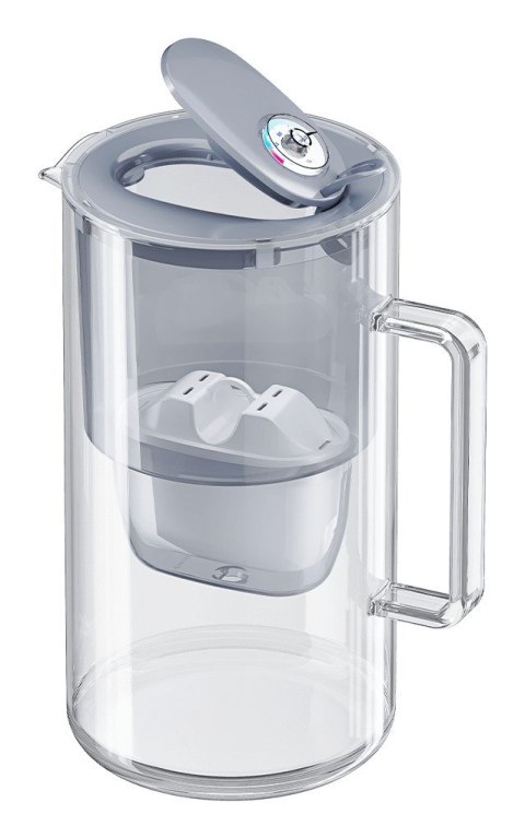 AQUAPHOR Glass Maxfor+ Mg Dzbanek z filtrem do wody 2,5 l Szary, Przezroczysty
