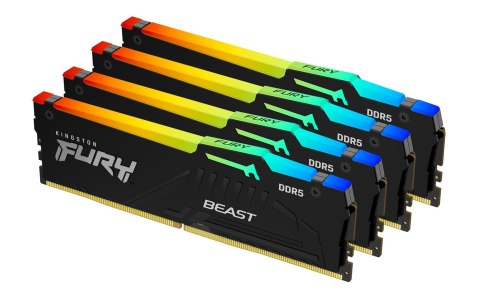 KINGSTON DDR5 64GB 6000Mhz CL40 FURY Beast RGB KITx4