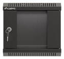 LANBERG SZAFA INSTALACYJNA RACK WISZĄCA 10" 4U 300X300 CZARNA DRZWI PRZESZKLONE (FLAT PACK)