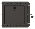LANBERG SZAFA INSTALACYJNA RACK WISZĄCA 10" 4U 300X300 CZARNA DRZWI PRZESZKLONE (FLAT PACK)