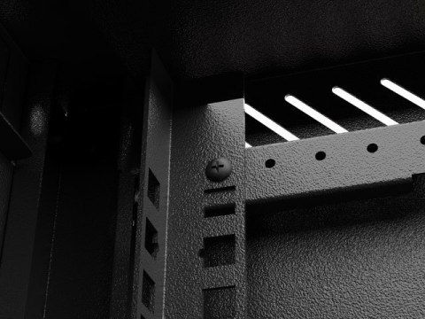 LANBERG SZAFA INSTALACYJNA RACK WISZĄCA 10" 4U 300X300 CZARNA DRZWI PRZESZKLONE (FLAT PACK)
