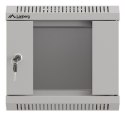 LANBERG SZAFA INSTALACYJNA RACK WISZĄCA 10" 4U 300X300 SZARA DRZWI PRZESZKLONE (FLAT PACK)