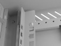 LANBERG SZAFA INSTALACYJNA RACK WISZĄCA 10" 4U 300X300 SZARA DRZWI PRZESZKLONE (FLAT PACK)