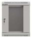 LANBERG SZAFA INSTALACYJNA RACK WISZĄCA 10" 6U 300X300 SZARA DRZWI PRZESZKLONE (FLAT PACK)