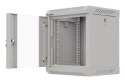 LANBERG SZAFA INSTALACYJNA RACK WISZĄCA 10" 6U 300X300 SZARA DRZWI PRZESZKLONE (FLAT PACK)