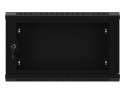 LANBERG SZAFA INSTALACYJNA RACK WISZĄCA 19" 6U 600X450 CZARNA DRZWI PERFOROWANE (FLAT PACK)