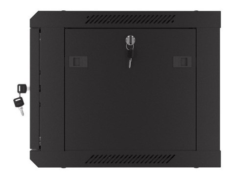 LANBERG SZAFA INSTALACYJNA RACK WISZĄCA 19" 6U 600X450 CZARNA DRZWI PERFOROWANE (FLAT PACK)