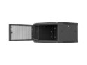 LANBERG SZAFA INSTALACYJNA RACK WISZĄCA 19" 6U 600X600 CZARNA DRZWI PERFOROWANE (FLAT PACK)
