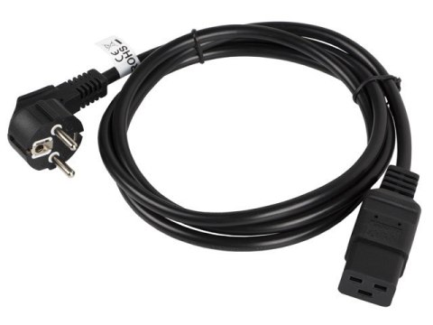 LANBERG KABEL ZASILAJĄCY DO SERWERA CEE 7/7 -> C19 ,16A, 1.8M