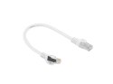 LANBERG PATCHCORD KAT.6 FTP 0.25M BIAŁY FLUKE PASSED