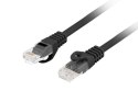 LANBERG PATCHCORD KAT.6 UTP LSZH CU 0.25M CZARNY FLUKE PASSED