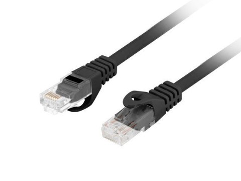 LANBERG PATCHCORD KAT.6 UTP LSZH CU 0.25M CZARNY FLUKE PASSED