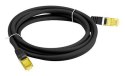 LANBERG PATCHCORD KAT.6A S/FTP LSZH CU 1M CZARNY FLUKE PASSED