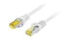 LANBERG PATCHCORD S/FTP KAT.6A 0.5M SZARY LSZH CU FLUKE PASSED PCF6A-10CU-0050-S