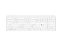 NATEC KLAWIATURA TANG US BEZPRZEWODOWA BT + 2.4GHZ CICHA SLIM BIAŁA