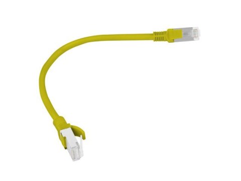 Patchcord UTP Lanberg PCU6-10CC-0025-Y (RJ45 - RJ45 ; 0,25m; UTP; kat. 6; kolor żółty)