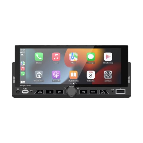 KRUGER&MATZ RADIO SAMOCHODOWE KM2017 CARPLAY/ANDROIDAUTO 1DIN (OUTLET)