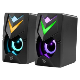 Głośniki Defender J4 2.0 6W USB podświetlenie LED RGB