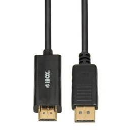 Kabel adapter iBOX DisplayPort do HDMI 4k30Hz 2m