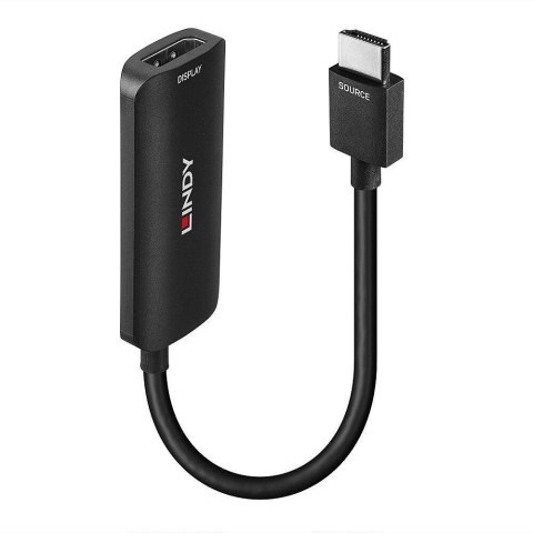 Konwerter LINDY HDMI 4K60 na DisplayPort 1.2 0,157m czarny