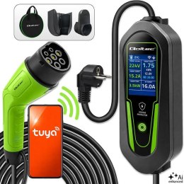 Ładowarka Qoltec do EV i hybryd Typ2 | 3.5kW | 230V | SCHUKO 16Ad