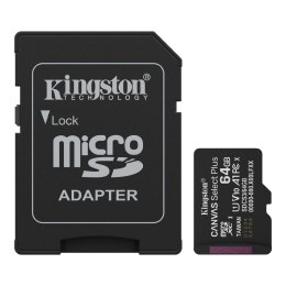 Karta pamięci Kingston microSD Canvas Select Plus Gen3 64GB UHS-I Class 10 + adapter