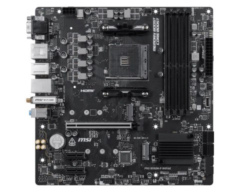Płyta MSI PRO B550M-P WIFI6E /AMD B550/DDR4/SATA3/M.2/USB3.0/PCIe4.0/AM4/mATX