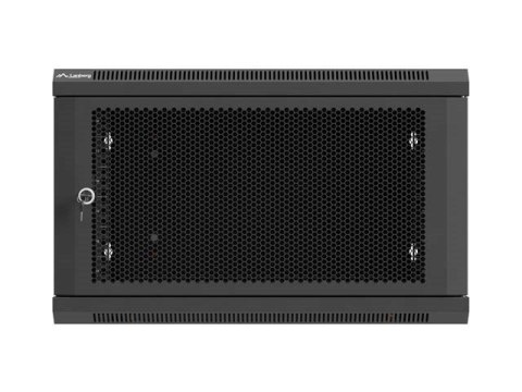 LANBERG SZAFA INSTALACYJNA RACK WISZĄCA 19" 6U 600X600 CZARNA DRZWI PERFOROWANE (FLAT PACK)