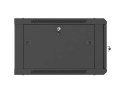 LANBERG SZAFA INSTALACYJNA RACK WISZĄCA 19" 6U 600X600 CZARNA DRZWI PERFOROWANE (FLAT PACK)