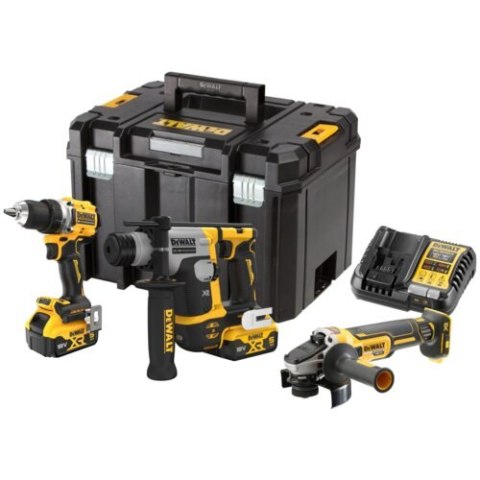 DEWALT 18V XR ZESTAW COMBO DCD800+DCH273+DCG405 2 x 5Ah