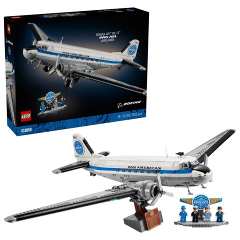 LEGO ICONS Samolot pasażerski Douglas DC 3 PAN AM 11378