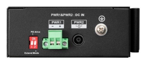 BCS BCS-L-SP0801G-1SFP(II) Fast Ethernet (10/100) Obsługa PoE Szyna DIN Czarny