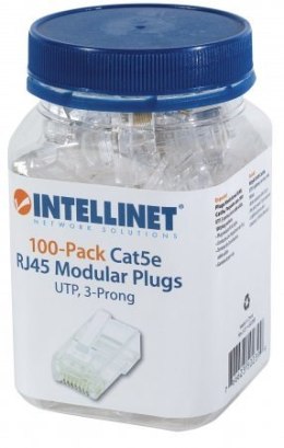 INTELLINET Wtyk RJ45 8P/8C Cat5e UTP, drut, 100 szt 502399