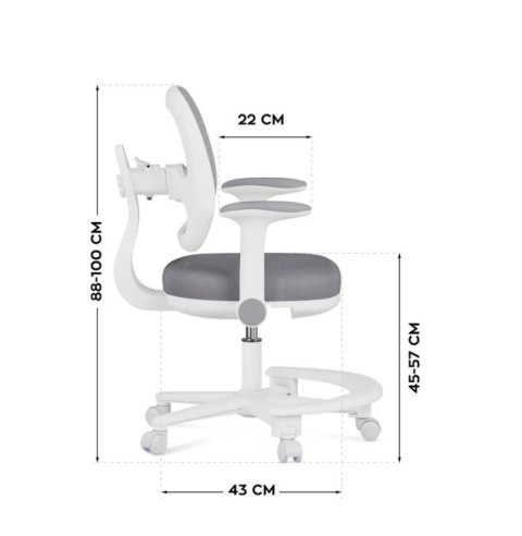 Fotel obrotowy Junior 3.6 Grey