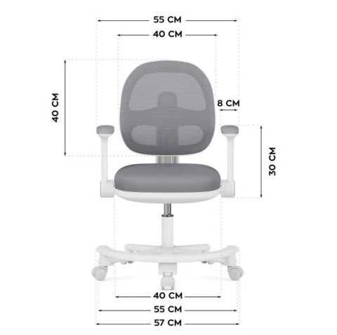 Fotel obrotowy Junior 3.6 Grey