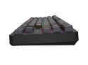 Klawiatura dla graczy Fury Kanabo K6 US podświetlenie RGB magnetyczna czarno-szara