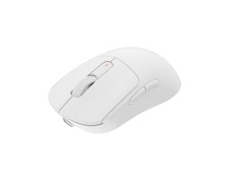 Mysz dla graczy Fury Tanto T4 12000DPI RGB biała gamingowa bezprzewodowa