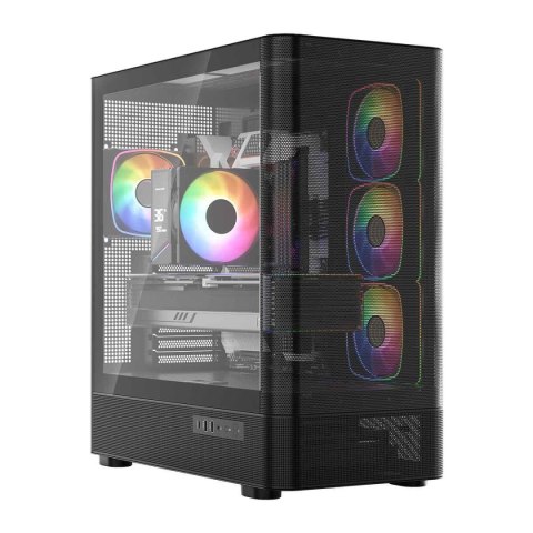 Obudowa Modecom Volcano AQ300 ARGB MIDI czarna