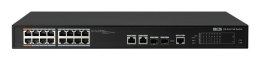 BCS BCS-L-SP1602G-2SFP-M(II) Zarządzany Obsługa PoE 1U Czarny